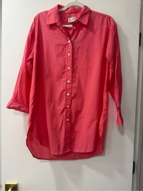 Universal Thread Coral Pink Tunic Button-Down